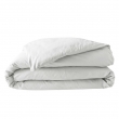 Housse de couette 2 personnes 260 x 240 cm percale de coton 78 fils Blanc, image n° 1