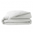 Housse de couette 2 personnes 260 x 240 cm percale de coton 78 fils Blanc, image n° 3