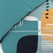 Housse de couette 200 x 200 cm coton 42 fils + 2 taies Sprint, image n° 2