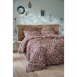 Housse de couette 200 x 200 cm double gaze de coton imprimée Capucine Camel, image n° 2