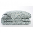 Housse de couette 200 x 200 cm double gaze de coton imprimée Marguerite Bleu, image n° 2