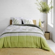 Housse de couette  240 x 220 cm double gaze coton 57 fils Verveine, image n° 1