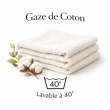 Housse de couette 240 x 220 cm double gaze de coton + 2 taies d&rsquo;oreiller 60 x 60 Nuage, image n° 5