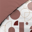 housse de couette 240 x 220 cm en coton 42 fils "Chilipop" rose, image n° 3