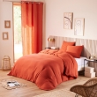Housse de couette 240 x 220 cm en gaze de coton naturelle + 2 taies Orange, image n° 1