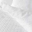 Housse de couette  240 x 220 cm microfibre gaufrée Litea Blanc, image n° 2