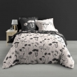 Housse de couette 240 x 220 cm percale de coton 78 fils + 2 taies Iris, image n° 1