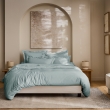 Housse de Couette 240 x 220 cm Prestige 120 Fils/cm&sup2; Satin de Coton C&eacute;ladon, image n° 4