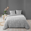 Housse de couette 240 x 220 cm r&eacute;versible coton 57 fils + 2 taies Flavie, image n° 1