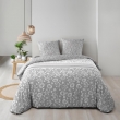Housse de couette 240 x 220 cm r&eacute;versible coton 57 fils + 2 taies Flavie, image n° 3