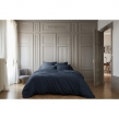 Housse de couette 260 x 240 cm bambou de satin 120 fils Salomé Bleu nuit, image n° 4