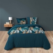 Housse de couette 260 x 240 cm Coton 42 fils Alianor bleu, image n° 2