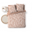 Housse de couette 260 x 240 cm coton 57 fils MORGANE Mocha + 2 taies, image n° 6