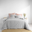 Housse de couette 260 x 240 cm coton lavé 57 fils Linette Gris, image n° 2
