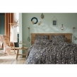 Housse de couette 260 x 240 cm double gaze de coton imprimée Capucine Bleu foncé, image n° 1