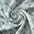 Housse de couette 260 x 240 cm double gaze de coton imprimée Marguerite Bleu, image n° 3