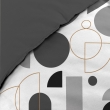 housse de couette 260 x 240 cm en coton 42 fils "Chilipop" Noir, image n° 3