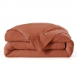 Housse de couette 260 x 240 cm - Percale coton 120 fils - PERRINE Tomette, image n° 4