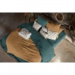 Housse de couette 280 x 240 cm King Size - Double gaze - MILA Bleu canard, image n° 5