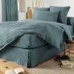 Housse de couette 280 x 240 cm King Size - Double gaze - MILA Bleu canard, image n° 2