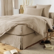 Housse de couette 280 x 240 cm King Size - Double gaze - MILA Ficelle, image n° 2
