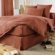 Housse de couette 280 x 240 cm King Size - Double gaze - MILA Terracotta, image n° 2