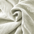 Housse de couette 280 x 240 cm King Size - Double gaze - MILA Vert d&rsquo;eau, image n° 6