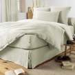 Housse de couette 280 x 240 cm King Size - Double gaze - MILA Vert d&rsquo;eau, image n° 2