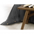 Housse de couette chaude en flanelle 140 x 200 cm Candice Anthracite, image n° 3