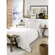Housse de couette chaude en flanelle 140 x 200 cm Candice Blanc, image n° 1