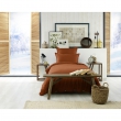 Housse de couette chaude en flanelle 140 x 200 cm Candice Orange, image n° 2