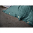 Housse de couette double gaze de coton 240x220 cm 4 taies Bleu/Vert, image n° 2