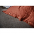Housse de couette double gaze de coton 240x220 cm 4 taies Terracotta/Safran, image n° 2