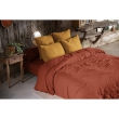 Housse de couette double gaze de coton 240x220 cm 4 taies Terracotta/Safran, image n° 5