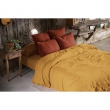 Housse de couette double gaze de coton Bio 240x220 cm 4 taies Safran/Terracotta, image n° 2