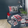 Housse de couette enfant 140 x 200 cm coton + 1 taie Londres Big ben, image n° 1