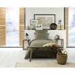 Housse de couette flanelle 140 x 200 cm candice romarin Kaki, image n° 4