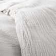 Housse de Couette "Gaze de Coton" 140x200 1 place + Taie d'Oreiller Perle, image n° 2