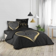 Housse de couette imprimée 220x240 cm + 2 taies 100% coton Crazy love, image n° 1