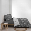 Housse de couette imprimée 240 x 220 cm + 2 taies 100% coton Suzanne, image n° 3