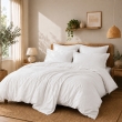 Housse de couette Percale de coton peign&eacute; 80 fils/cm&sup2;- 260 x 240 cm - Blanc, image n° 1