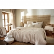 Housse de Couette R&eacute;versible 260 x 240 cm Double Gaze de Coton 125 g/m&sup2; Livia Ficelle, image n° 1