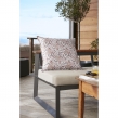 Housse de coussin 60 x 60 cm polyester imprimé + enduction capucine pampa Multicolore, image n° 2