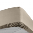 Lot de 2 Drap housse percale de coton 78fils ultra doux 160 x 200 cm Sable, image n° 3
