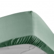 Lot de 2 Drap housse percale de coton 78fils ultra doux 160 x 200 cm Tilleul, image n° 4