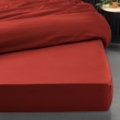 Lot de 2 Drap housse percale de coton 78fils ultra doux 160 x 200 cm Tomette, image n° 3