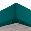 Lot de 2 Draps housse bonnet 30 cm 2 personnes 140 x 190 cm coton 57 fils Petrole, image n° 3