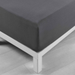 Lot de 2 Draps housse bonnet 30 cm 2 personnes 140 x 190 cm microfibre Oscar Anthracite, image n° 3