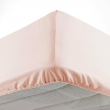 Lot de 2 Draps housse bonnet 30 cm 2 personnes 140 x 190 cm microfibre Oscar Nude, image n° 2