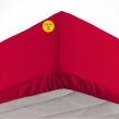 Lot de 2 Draps housse bonnet 30 cm 2 personnes 140 x 190 cm microfibre Oscar Rouge, image n° 1